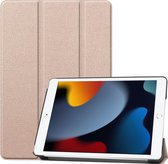 iPad 10.2 2021 Hoes Luxe Book Case Cover Hoesje (10.2 inch) - Goud