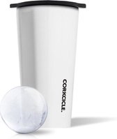 Corkcicle Invisiball Volledig duidelijke Premium Ice Spheres Gloss White