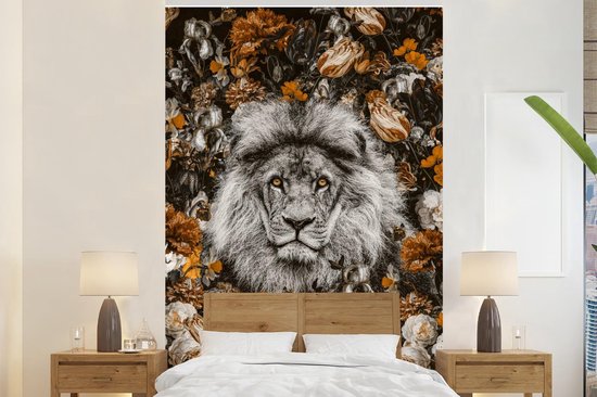 Papier peint - Papier peint photo Lion - Flora - Couleur - Largeur 155 cm x hauteur 240 cm