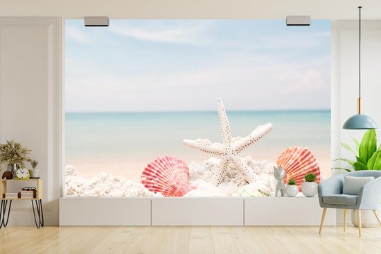 Murale - Papier peint photo Etoile de Mer - Coquillages - Mer - 600 cm x hauteur 400 cm