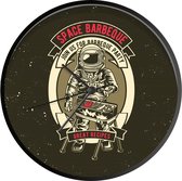 Klok - Ø 30 cm - Vintage - Astronaut - BBQ - Zwart - Wandklok
