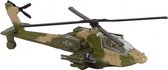 militaire helikopter diecast pull-back 1:88 groen