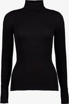 TwoDay dames rib coltrui - Zwart - Maat 3XL