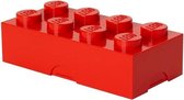 Lego Lunchbox 8-nops - Rood - 10 cm x 20 cm - 7,5 cm