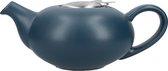 Theepot, met Zeef, Keramiek, Donker Blauw, 0.9 L - London Pottery | Pebble