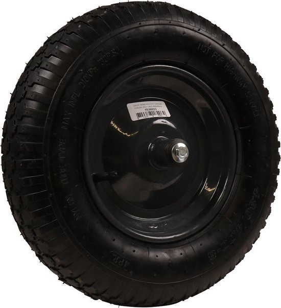 Kruiwagenwiel metalen velg grijs — afbeelding 2
