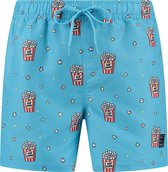 Son of a beach popcorn jongens zwembroek - licht blauw - maat 122/128