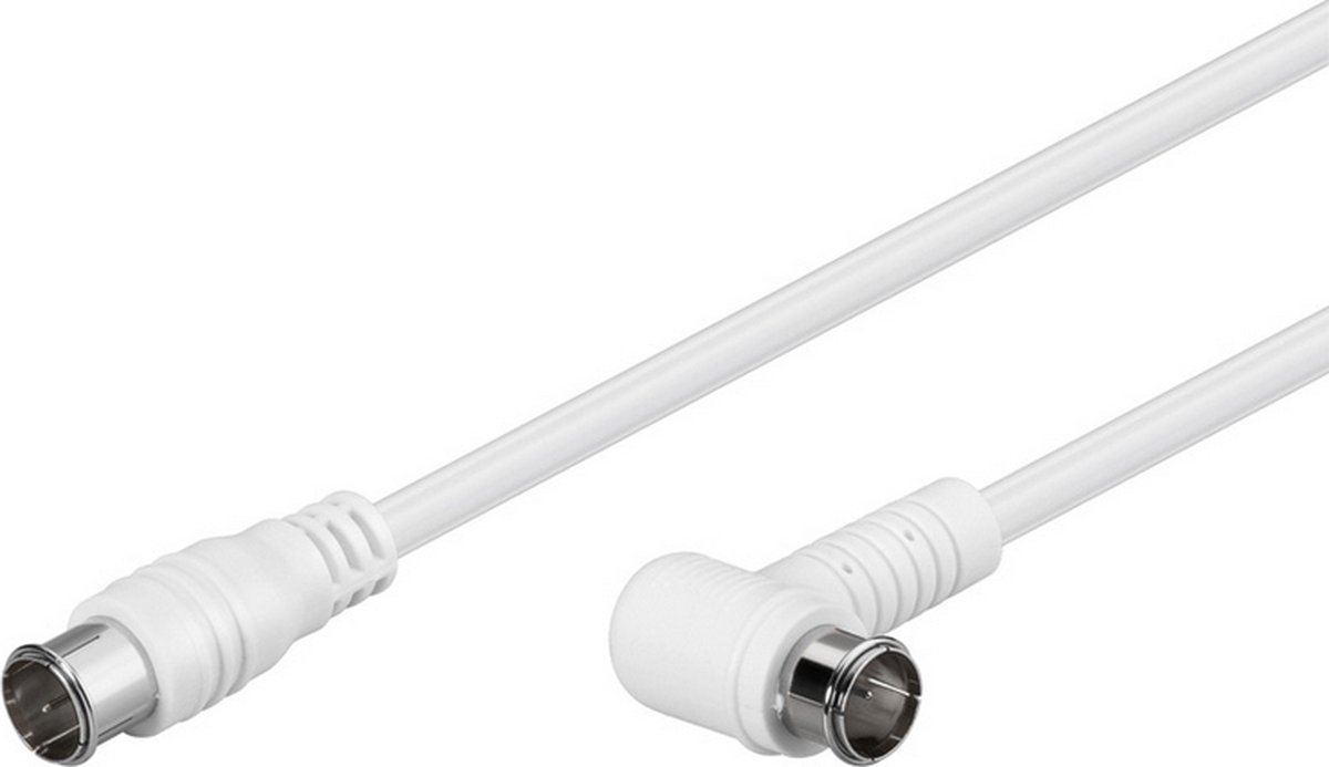Goobay 67350 coax-kabel 5 meter F plug Wit