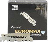 Euromax Scheermesjes  - Platinum Gecoat Roestvast Staal - Navulmesjes - 100 Single Edge Blades