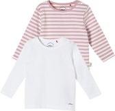 s.Oliver Baby T shirt double pack - Lange mouw - Stretch - Maat 68