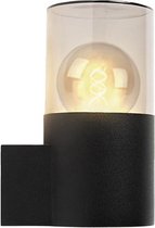 Olucia Sanel - Moderne Buiten wandlamp - Aluminium - Zwart