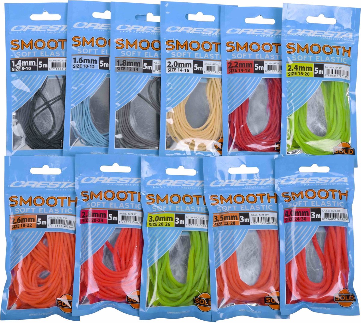 Cresta Smooth Soft Elastic - Maat : 1.6mm (5m)