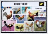 Hanen – Luxe postzegel pakket (A6 formaat) - collectie van verschillende postzegels van hanen – kan als ansichtkaart in een A6 envelop. Authentiek cadeau - kado - kaart - boerderij