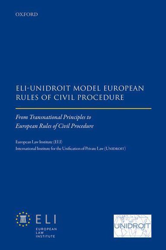 ELI – Unidroit Model European Rules of Civil Procedure - cover