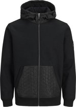 Jack & Jones Vest Jcocactus Sweat Zip Hood 12192920 Black Mannen Maat - XXL