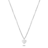 Twice As Nice Halsketting in zilver, hartje 36 cm+4 cm