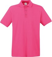 Roze polo shirt premium van katoen voor heren - Polo t-shirts voor heren S (EU 48)