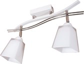 Klassieke duo witte plafondlamp