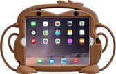 YONO iPad 2021 Hoes – 2020 / 2019 – 10.2 inch - Siliconen Tablet Case Kinderen met Handvaten en Standaard - Aap