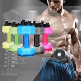 Dumbbells-Water Halters Gewichtheffen Fitness-Draagbare-Blue