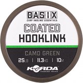 Korda Basix Coated Hooklink - Onderlijnmateriaal - 25lb - 10m - Groen