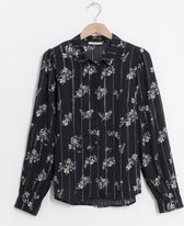 Sissy-Boy - Zwarte blouse met all over bloemenprint
