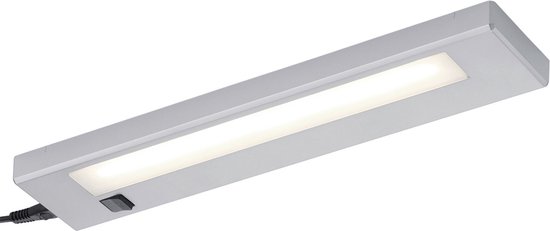 LED Keukenkast Verlichting - Torna Alyna - 4W - Koppelbaar - Warm Wit 3000K - Rechthoek - Mat Titaan