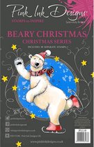 Pink Ink Designs Clear stamp - Beary Christmas - A5 - Set van 10