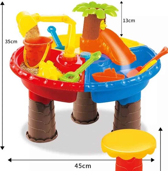 Buxibo Zandbakspeelgoed Voor Kinderen - Strand Speelgoed - Water en Zand  Tafel -... | bol.com