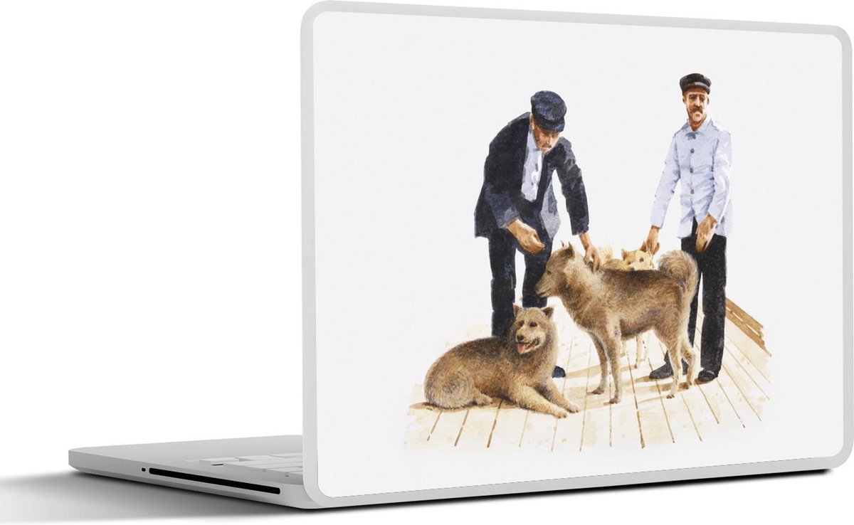 Afbeelding van product SleevesAndCases  Laptop sticker - 10.1 inch - tekening Roald Admundsen aan boord