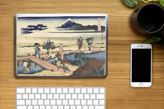 Autocollant pour ordinateur portable - 10,1 pouces - Nakahara dans la province de Sagami - Peinture de Katsushika Hokusai