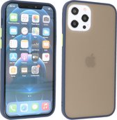 iPhone 12 Pro Max Hoesje Hard Case Backcover Telefoonhoesje Blauw