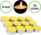 DirectSupply Citronella kaarsen - Geurkaarsjes - Citronella theelichten - Anti Mug Kaars