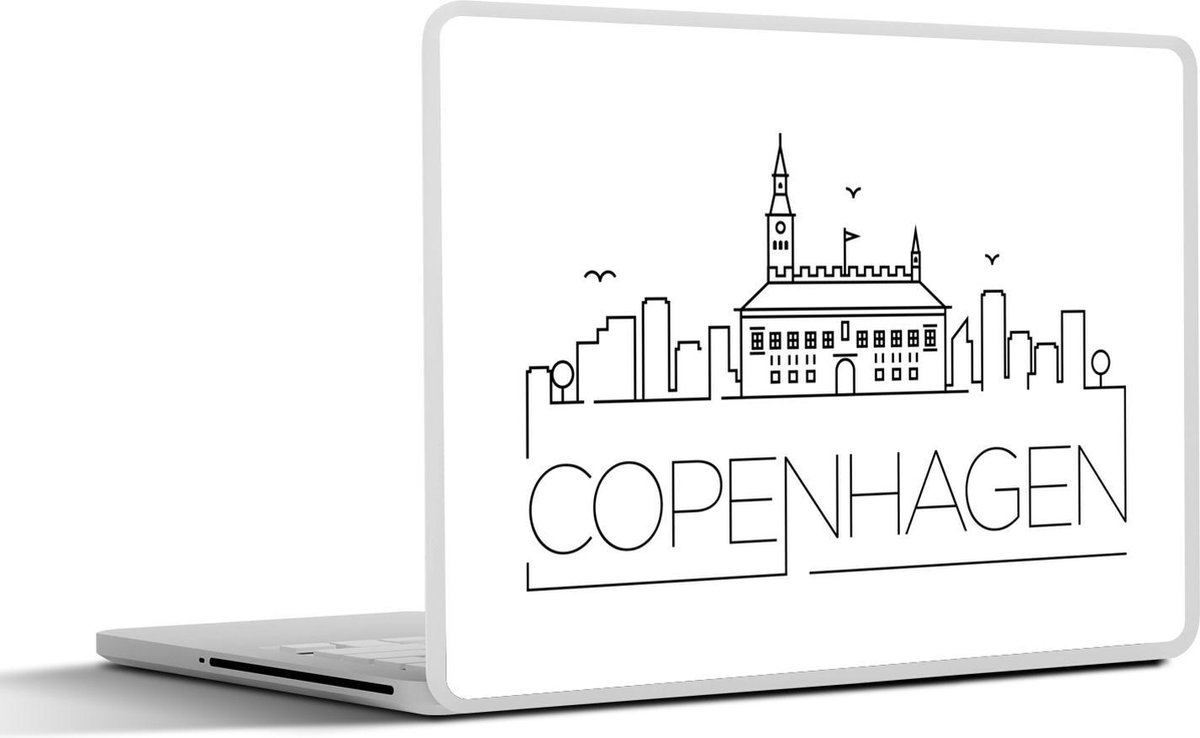 Afbeelding van product SleevesAndCases  Laptop sticker - 10.1 inch - Stadsaanzicht Copenhagen