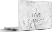 Laptop sticker - 12.3 inch - Quotes - I love grandma - Spreuken - 30x22cm - Laptopstickers - Laptop skin - Cover