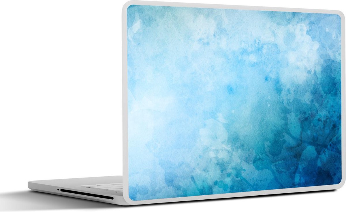 Afbeelding van product SleevesAndCases  Laptop sticker - 10.1 inch - Waterverf - Lichtblauw - Blauw