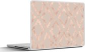 Sticker pour ordinateur portable - 11,6 pouces - Motifs - Rose - Beige