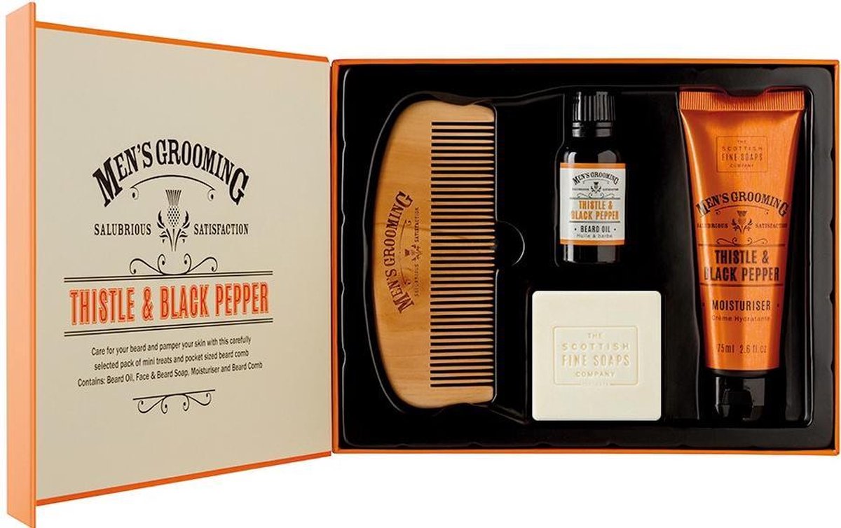 Goedkoopste Thistle & Black Pepper Face & Beard Care Kit
