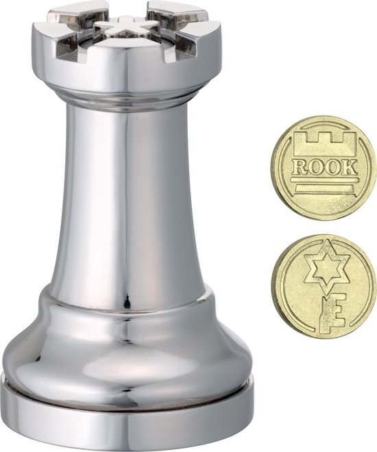 Cast Chess Puzzle - Rook - Silver | Games | bol