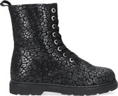 Apples & Pears B009048 Veterboots - Laarzen Met Veters - Meisjes - Zwart - Maat 35