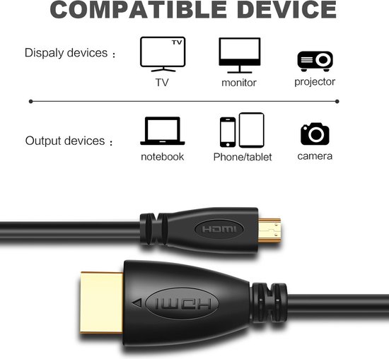 Câble HDMI ™ Haute Vitesse avec Ethernet Connecteur HDMI ™ - Mini-Connecteur HDM
