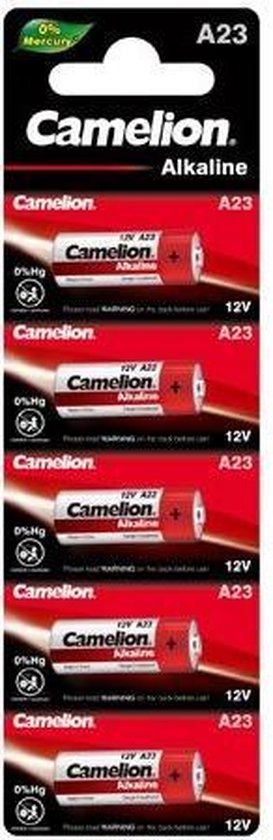 5 Stuks (1 blister) - Camelion A23 23A 12V L1028F Alkaline batterij - Camelion