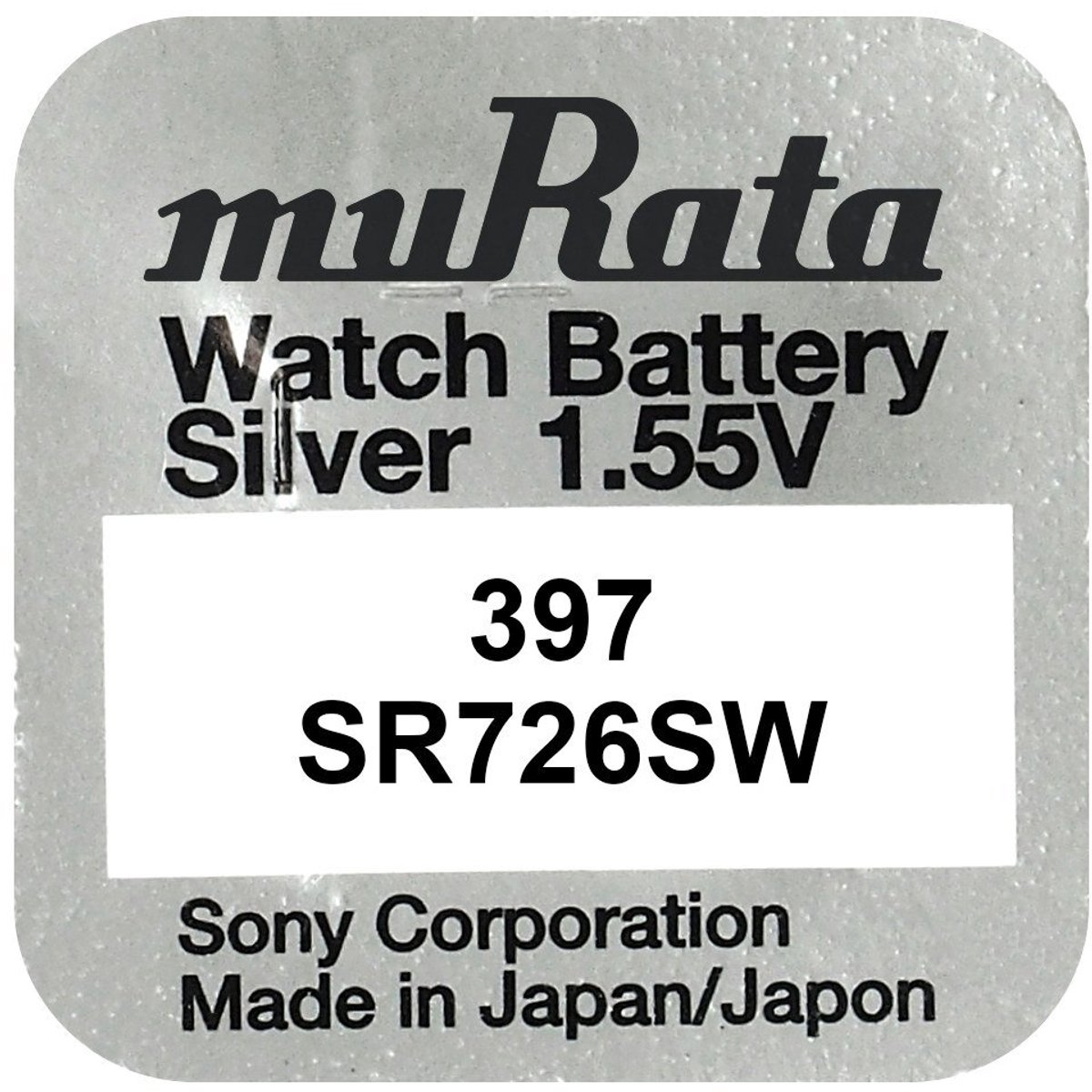 SR726SW Horloge batterij 397 Murata - 10 stuks