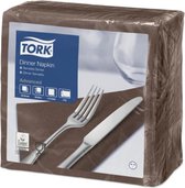 Tork tissue servet 39x39cm 2-laags 1/4-vouw cocoa 12x150