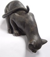 Beeld - Kat - decoratief - polyresin - 41,5 cm hoog