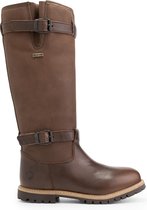 Bottes d'extérieur Travelin' Greenland pour femmes - Botte de randonnée imperméable et doublée - Cuir marron foncé - Taille 42