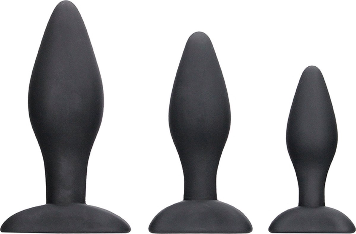 Shots - Ouch! Apex - Butt Plug Set black
