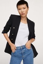 Mango Blazer Double Breasted Blazer Met Knopen 17065930 99 Dames Maat - XXS