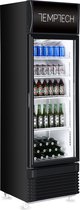 Temptech DC280B1H -  display koelkast , 280 liter, incl verlichte branding