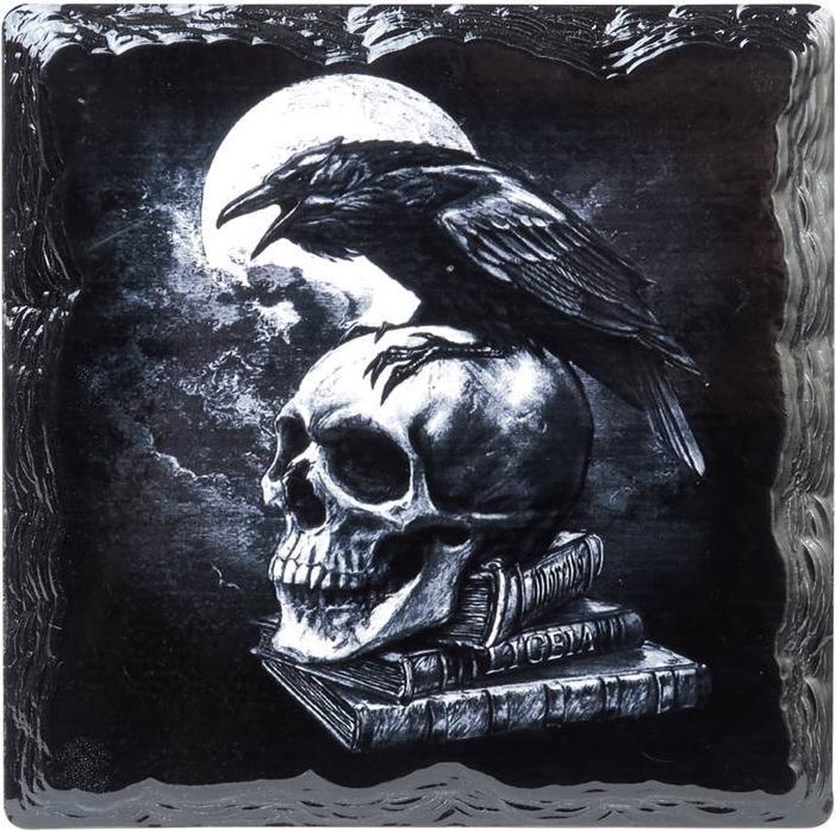 Alchemy - Poe's Raven Onderzetter - Zwart